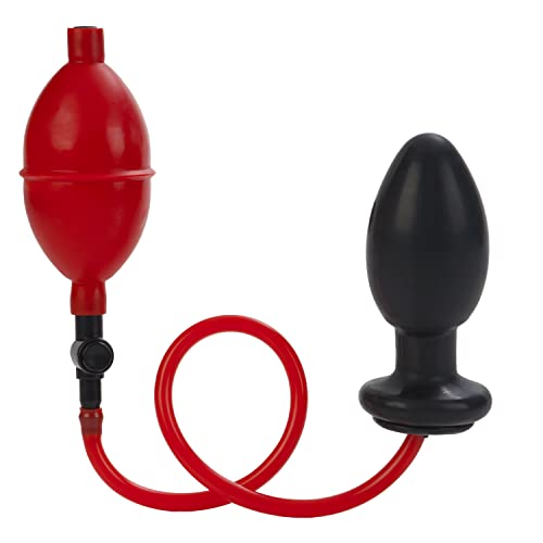 Cal'Exotics Plug Anal Inflable, Color Rojo/Negro - 1 Plug Anal Inflable