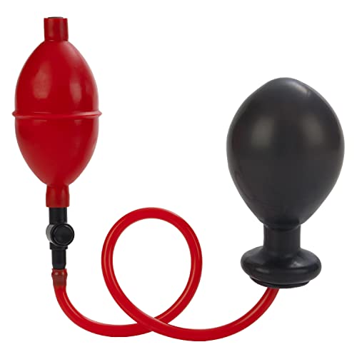 Cal'Exotics Plug Anal Inflable, Color Rojo/Negro - 1 Plug Anal Inflable